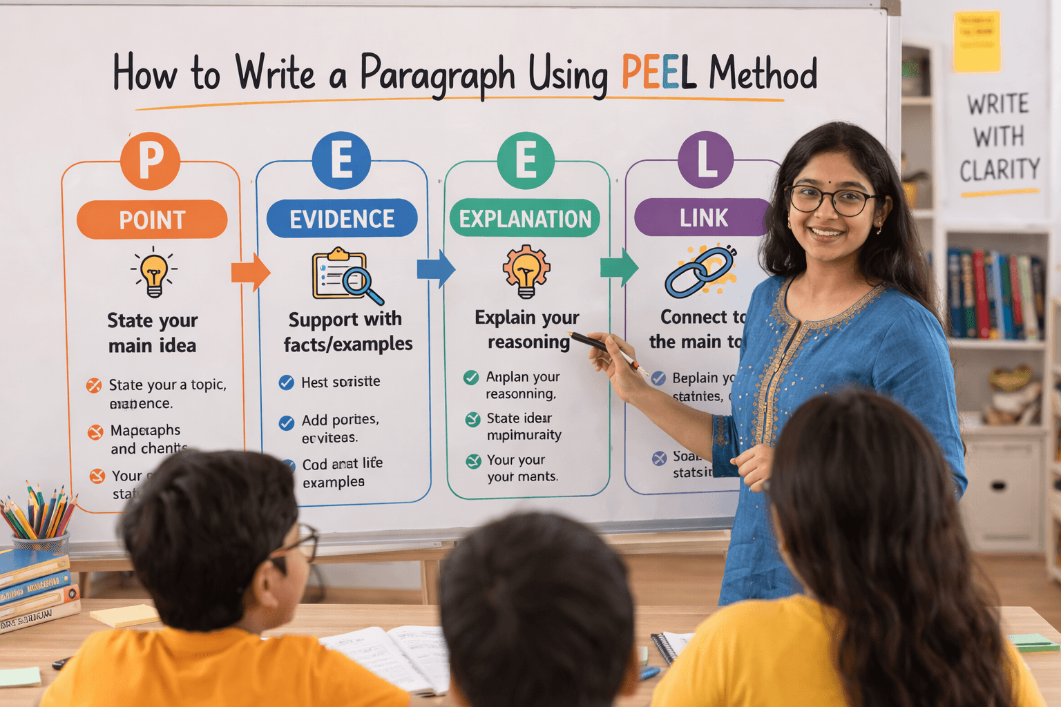 What is PEEL method in writing