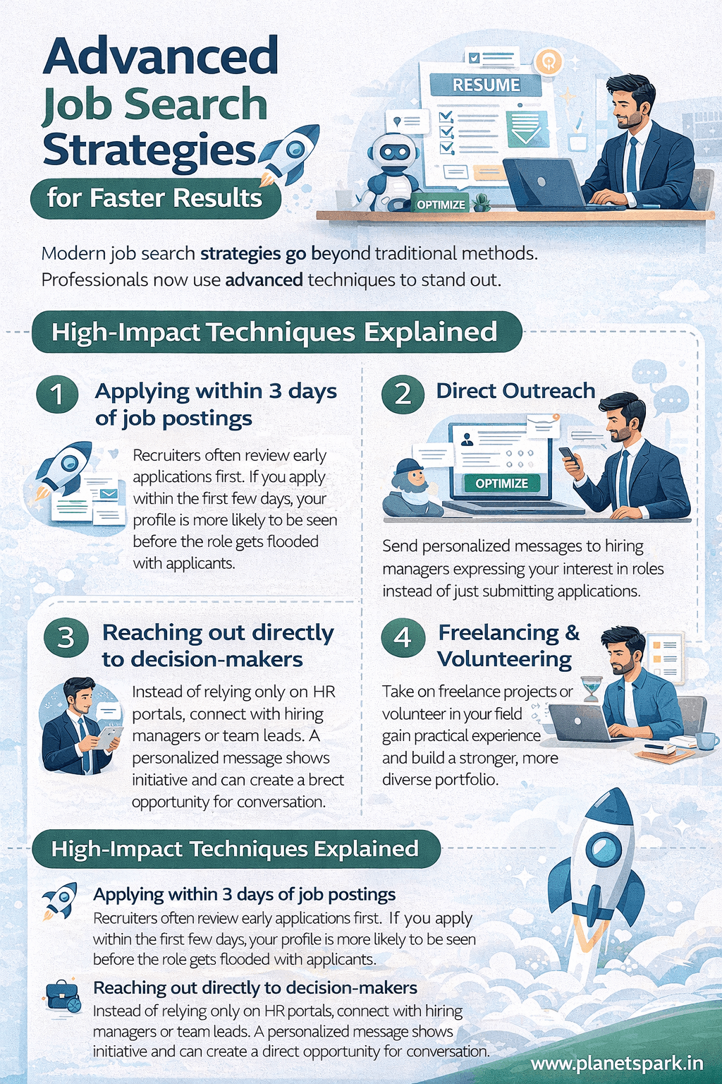 Advanced Job Search Strategies for Faster Results By PlanetSpark’s Experts