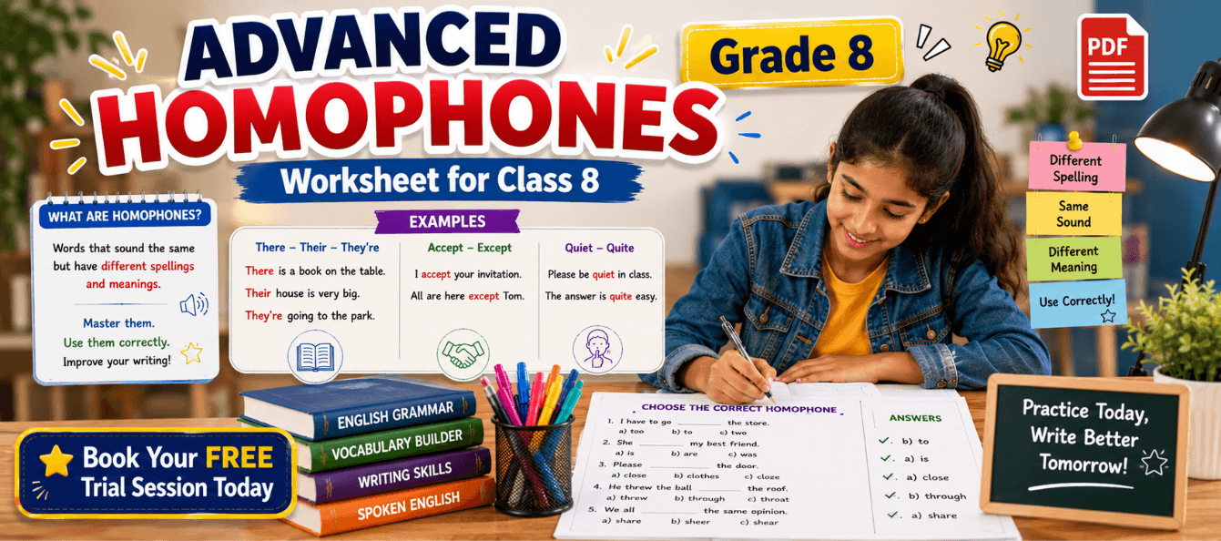 Advanced Homophones Worksheet for Class 8 [PDF].png