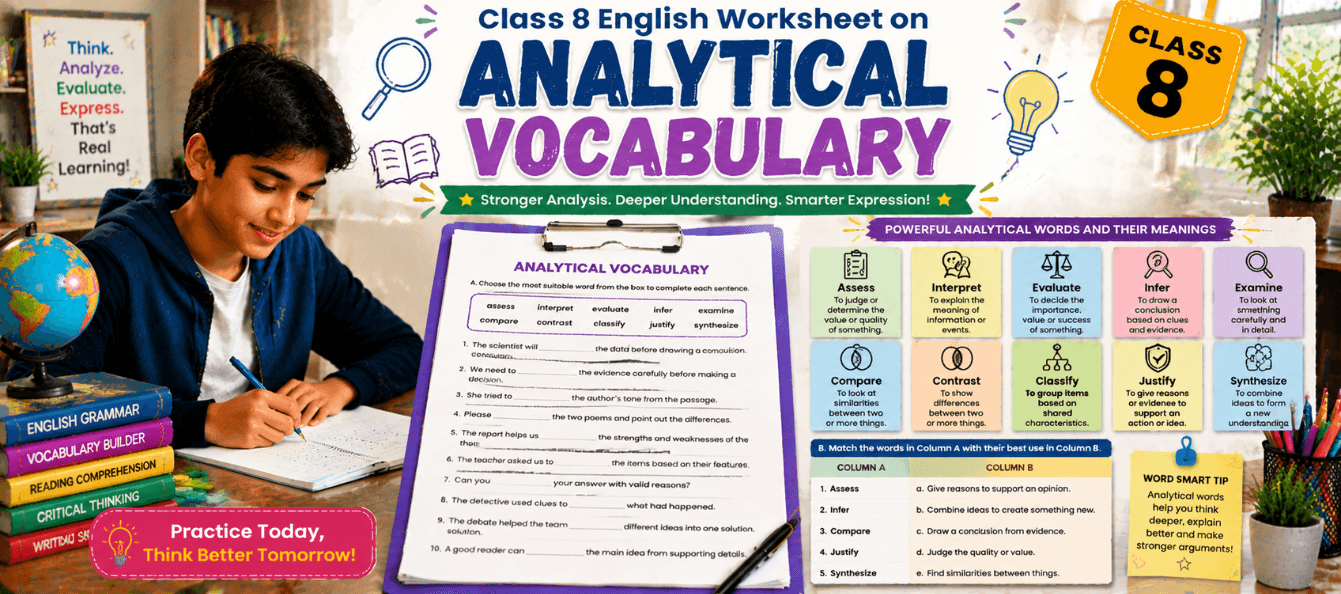 Analytical Vocabulary Practice Worksheet Class 8 [PDF].png