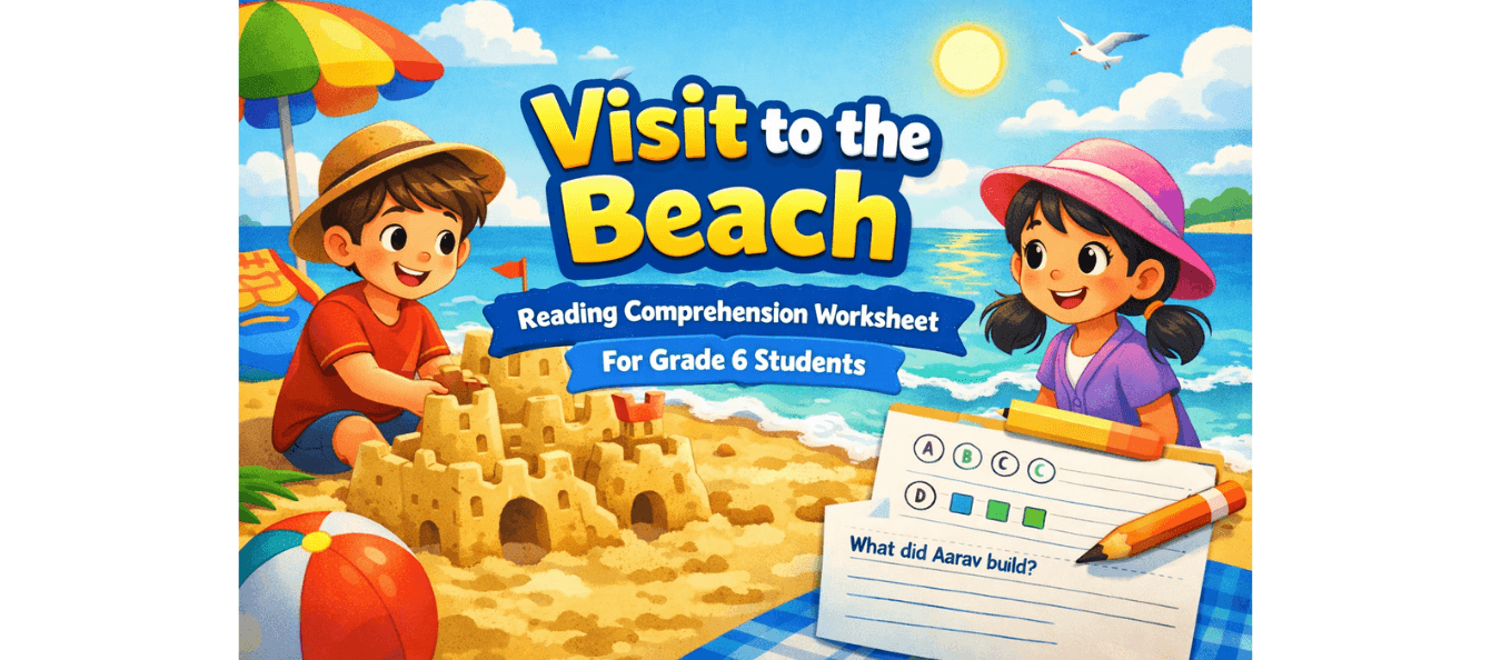 Beach Visit Experience Writing Worksheet for Grade 6 Students.png