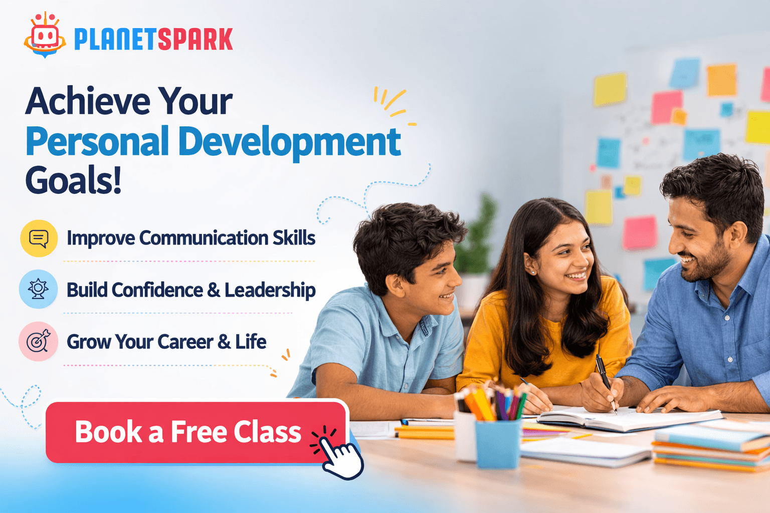 planetSpark program helping professionals achieve personal development goals