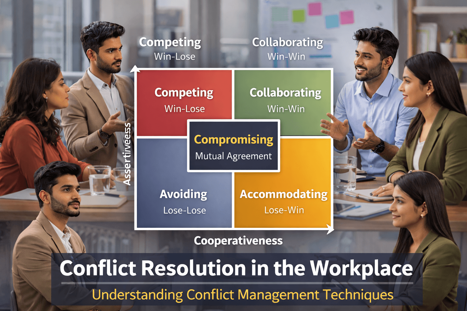 Thomas Kilmann Conflict Model  on workplace conflict management.