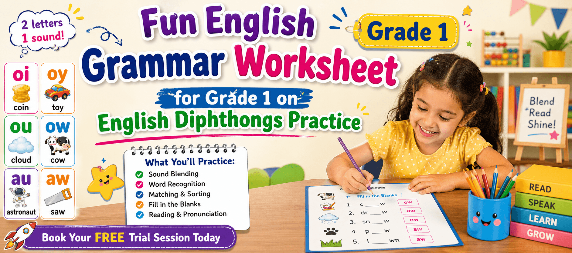 Class 1 Diphthongs Practice Exercises with Examples.png