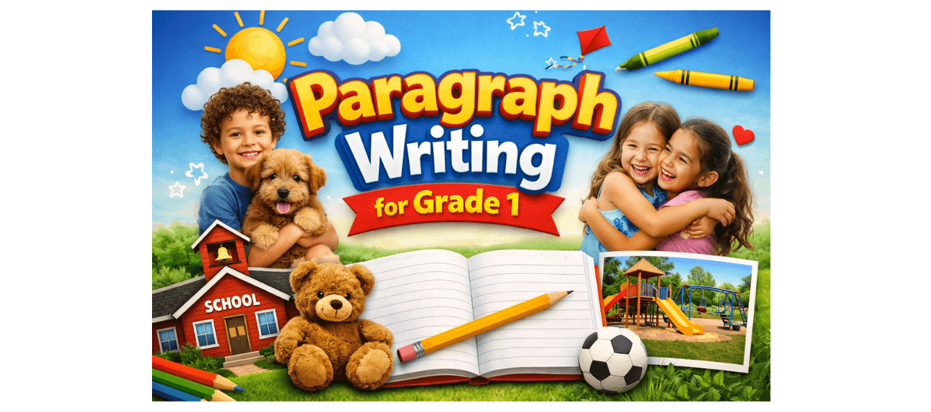 Class 1 Paragraph Writing Worksheet Simple Practice PDF.png