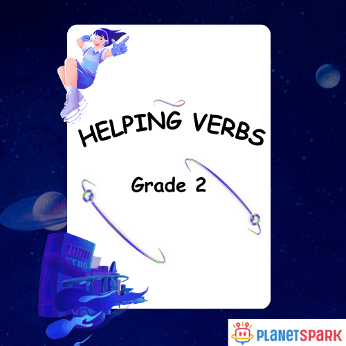 Class 2 English Grammar Worksheet on Helping Verbs