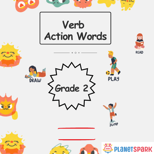 Class 2 Worksheet on Verbs as Action Words