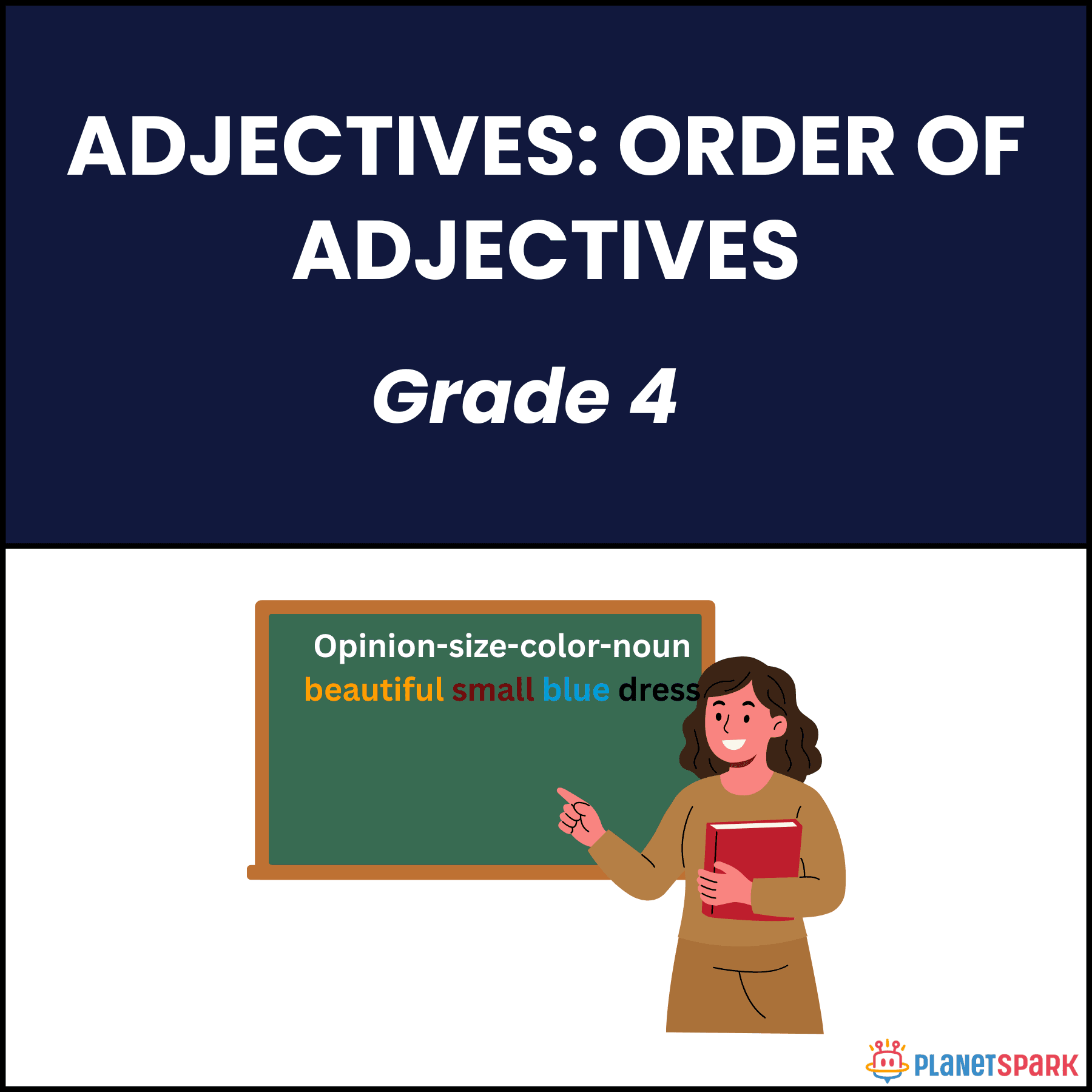 Size Color Pattern Esl Adjective Order.pdf Adjective Order Chart Worksheet Free Esl Printable