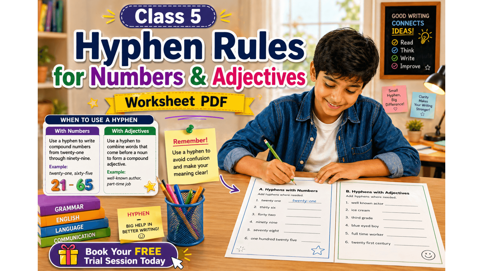 Class 5 Hyphen Rules for Numbers & Adjectives Worksheet PDF.png