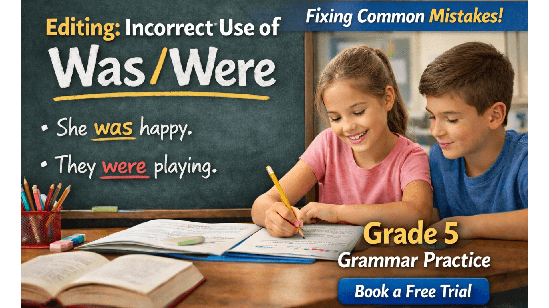 Class 5 Was vs Were Worksheet with Exercises [Free PDF] (1).png