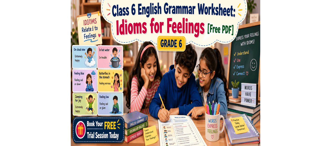 Class 6 English Grammar Worksheet Idioms for Feelings [Free PDF].png