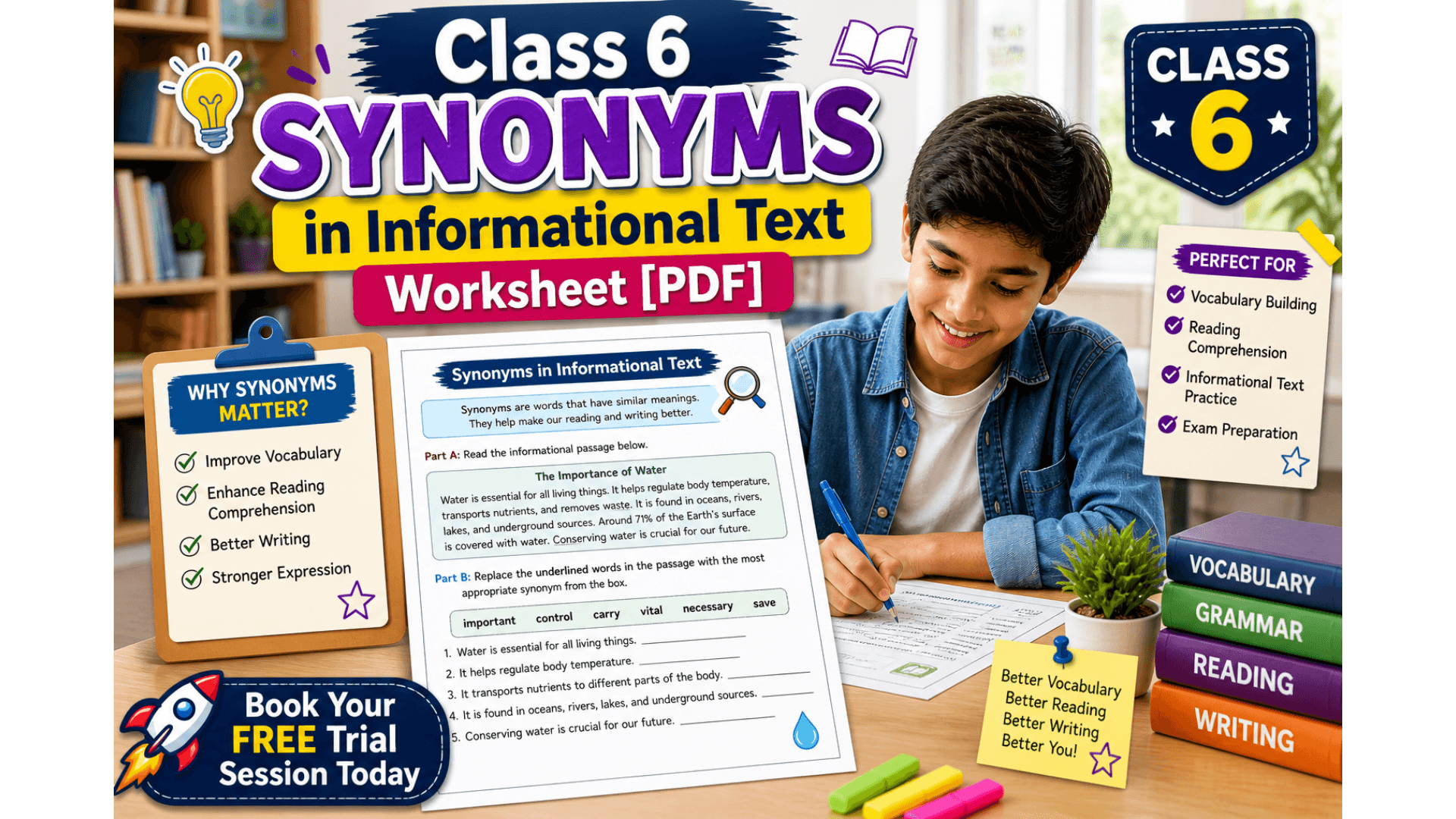 Class 6 Synonyms in Informational Text Worksheet PDF.png