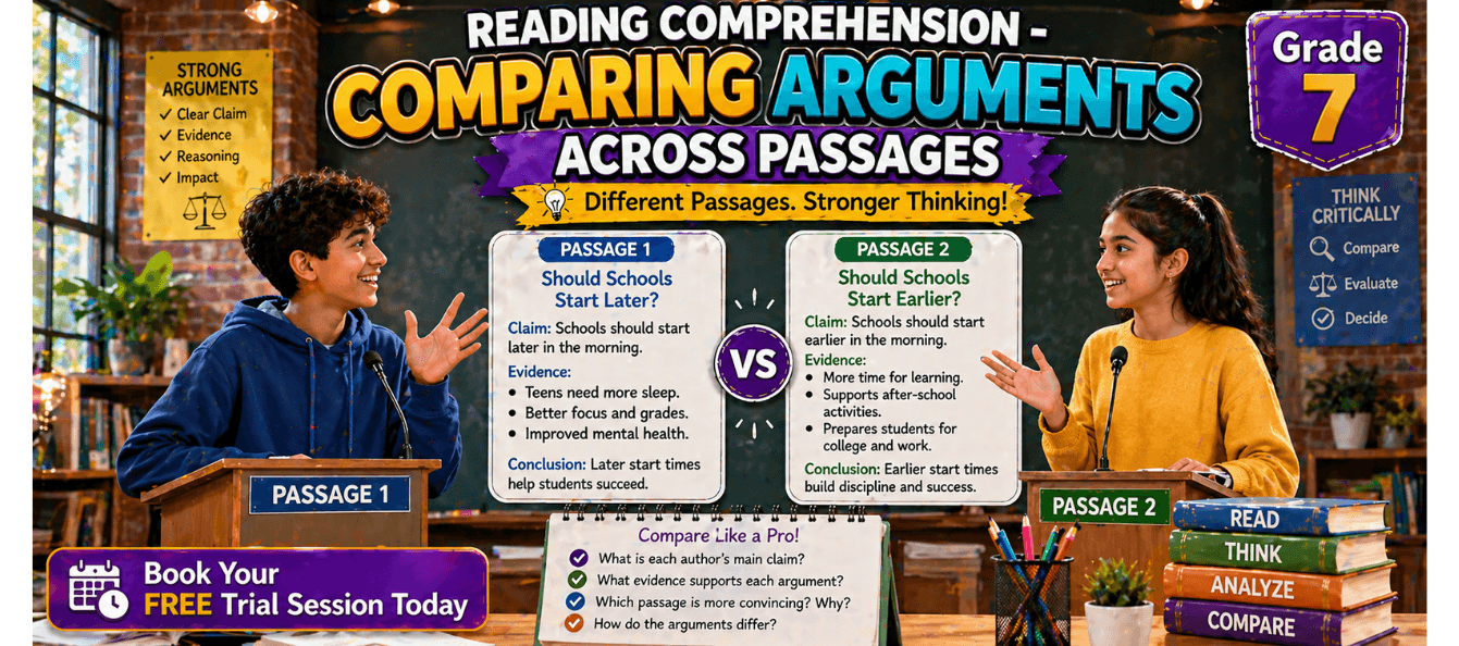 Class 7 Comparing Arguments Across Passages - Worksheet [With Examples].png