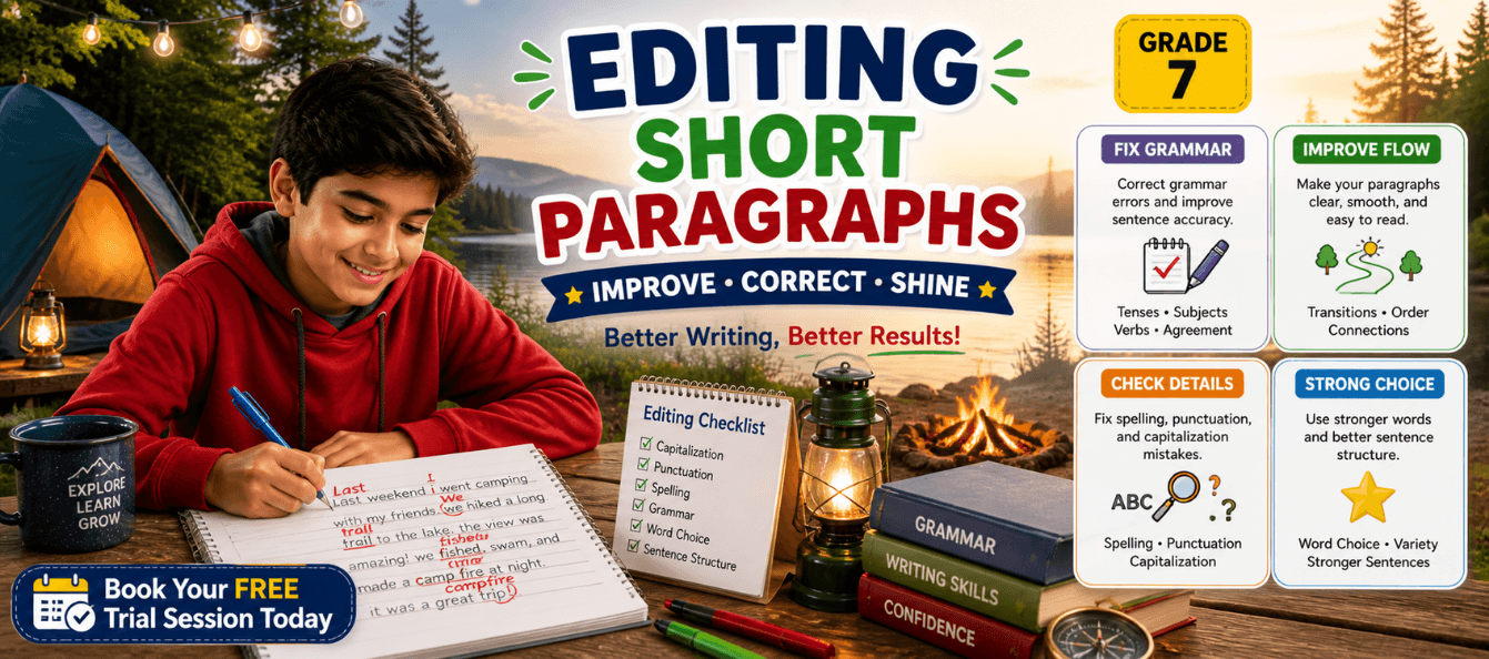 Class 7 Editing Short Paragraphs Worksheet [Practice PDF].png