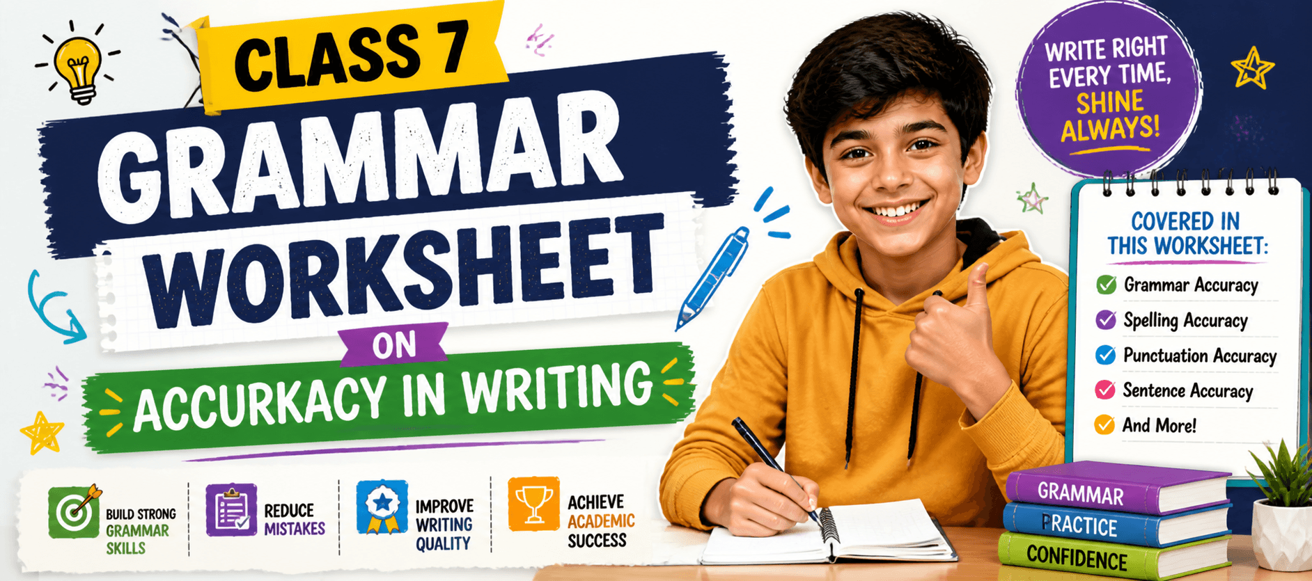 Class 7 Grammar Worksheet on Accuracy in Writing.png