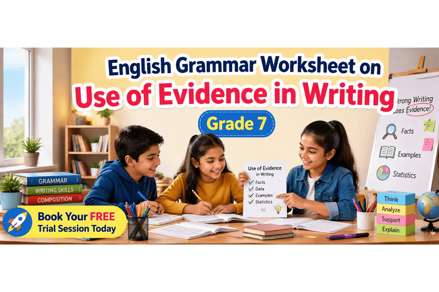 Class 7 Grammar Worksheet on Advanced Evidence Use [Free PDF].png