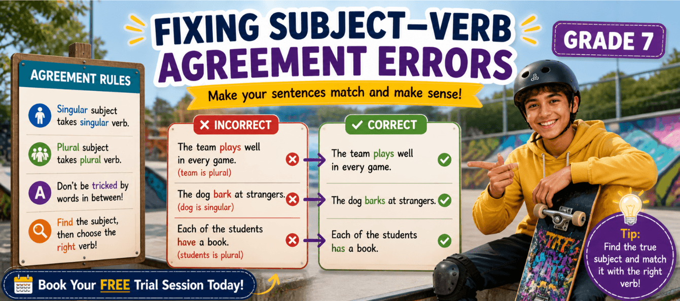 Class 7 Subject Verb Agreement Worksheet with Exercises [PDF].png