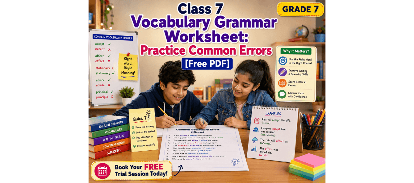 Class 7 Vocabulary Grammar Worksheet Practice Common Errors [Free PDF].png