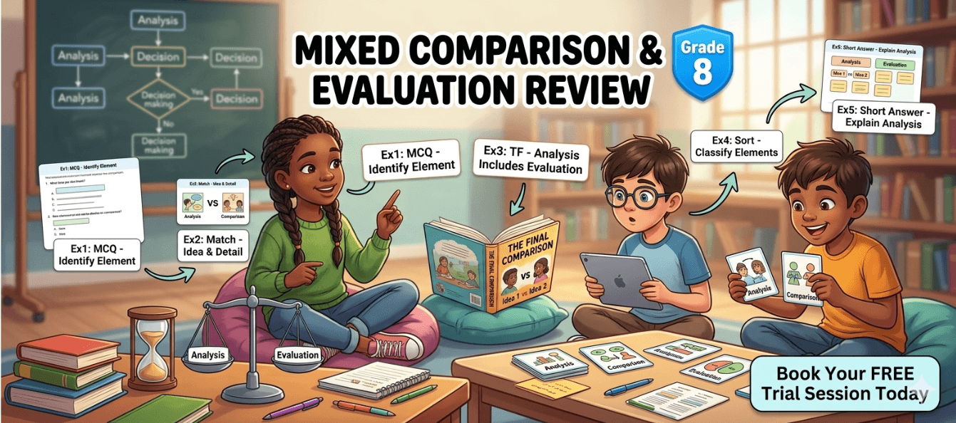 Class 8 Comparative Evaluation Worksheet [Free PDF].png