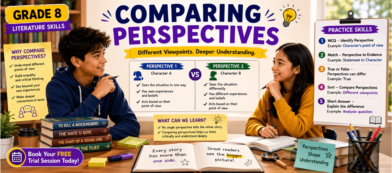 Class 8 Comparing Views Worksheet [Free PDF].png