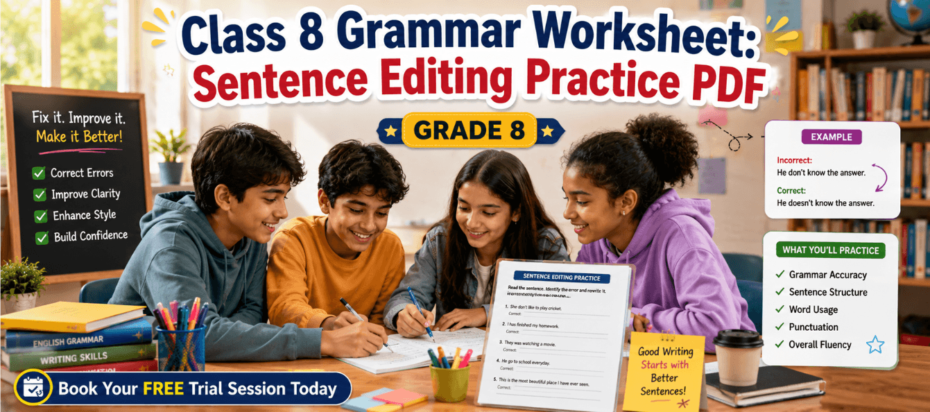 Class 8 Grammar Worksheet_ Sentence Editing Practice PDF.png