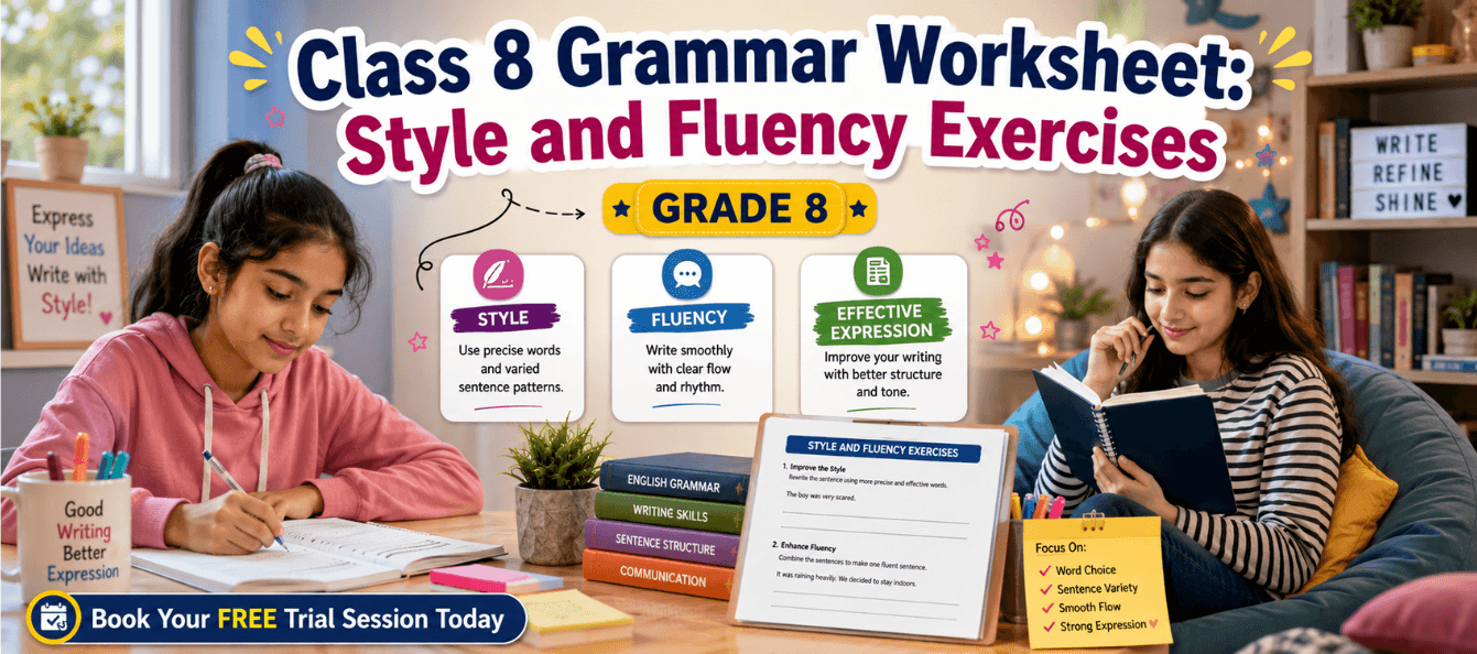 Class 8 Grammar Worksheet_ Style and Fluency Exercises.png