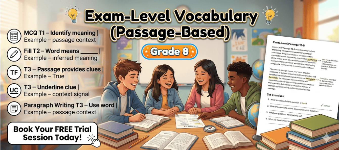 Class 8 Passage Vocabulary Worksheet [Free PDF].png