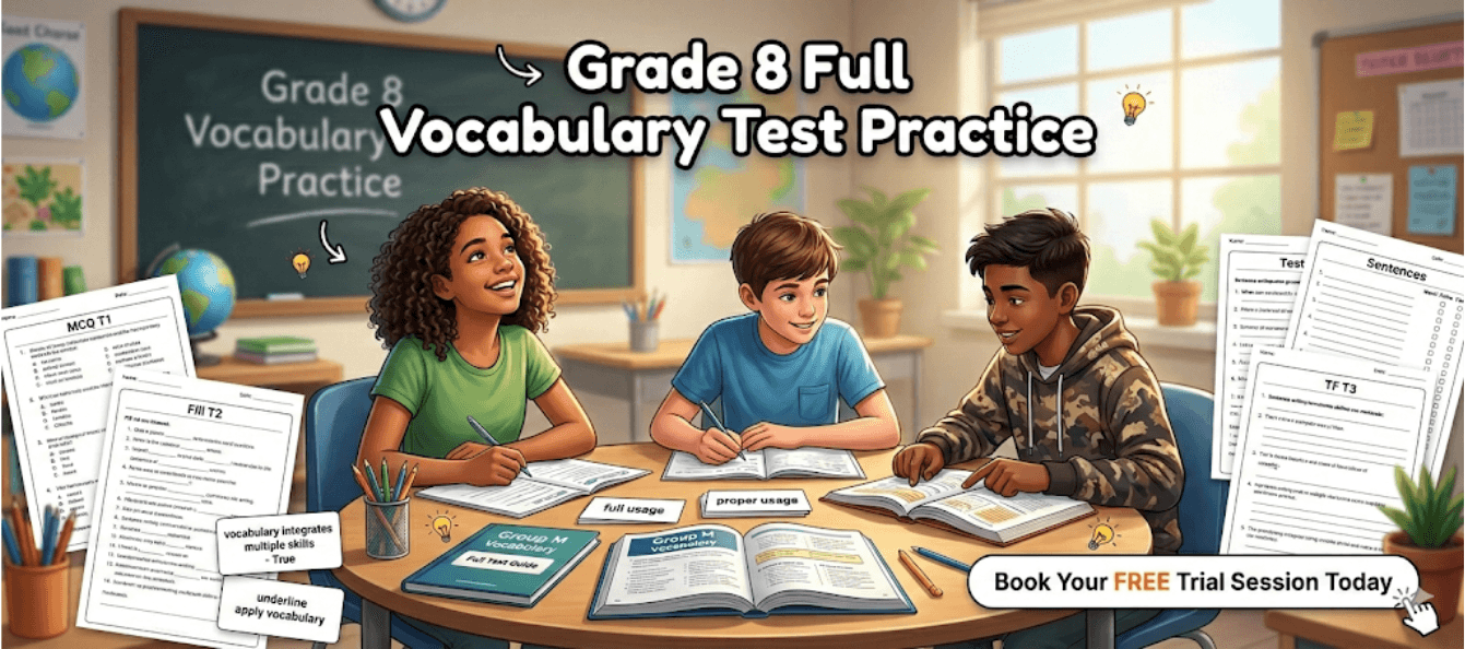 Class 8 Vocabulary Test Worksheet [Free PDF].png
