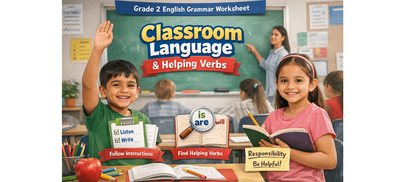 Classroom Language Verbs for Class 2 Exercises PDF.png