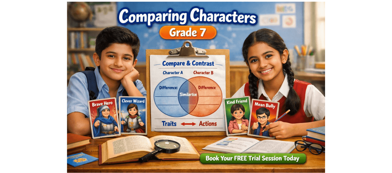 Comparing Characters Worksheet for Grade 7 [Printable PDF].png