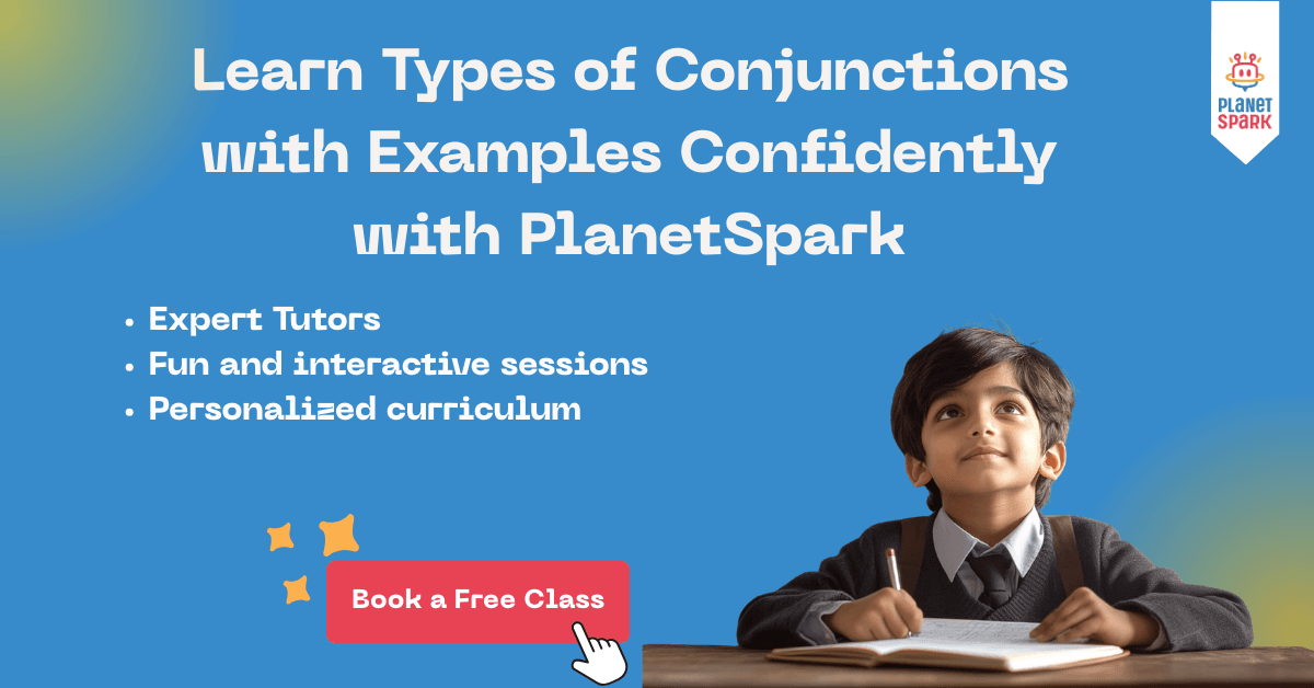 types of conjunctions with example