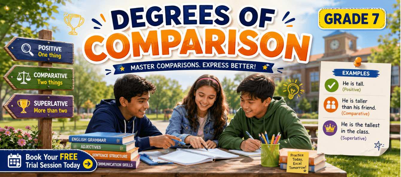 Degrees of Comparison Exercises for Class 7 English Grammar.png