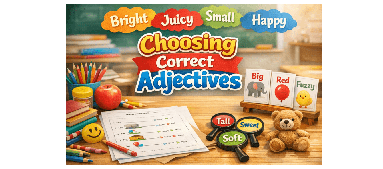 Describing Words Worksheet for Class 2 With Answers.png