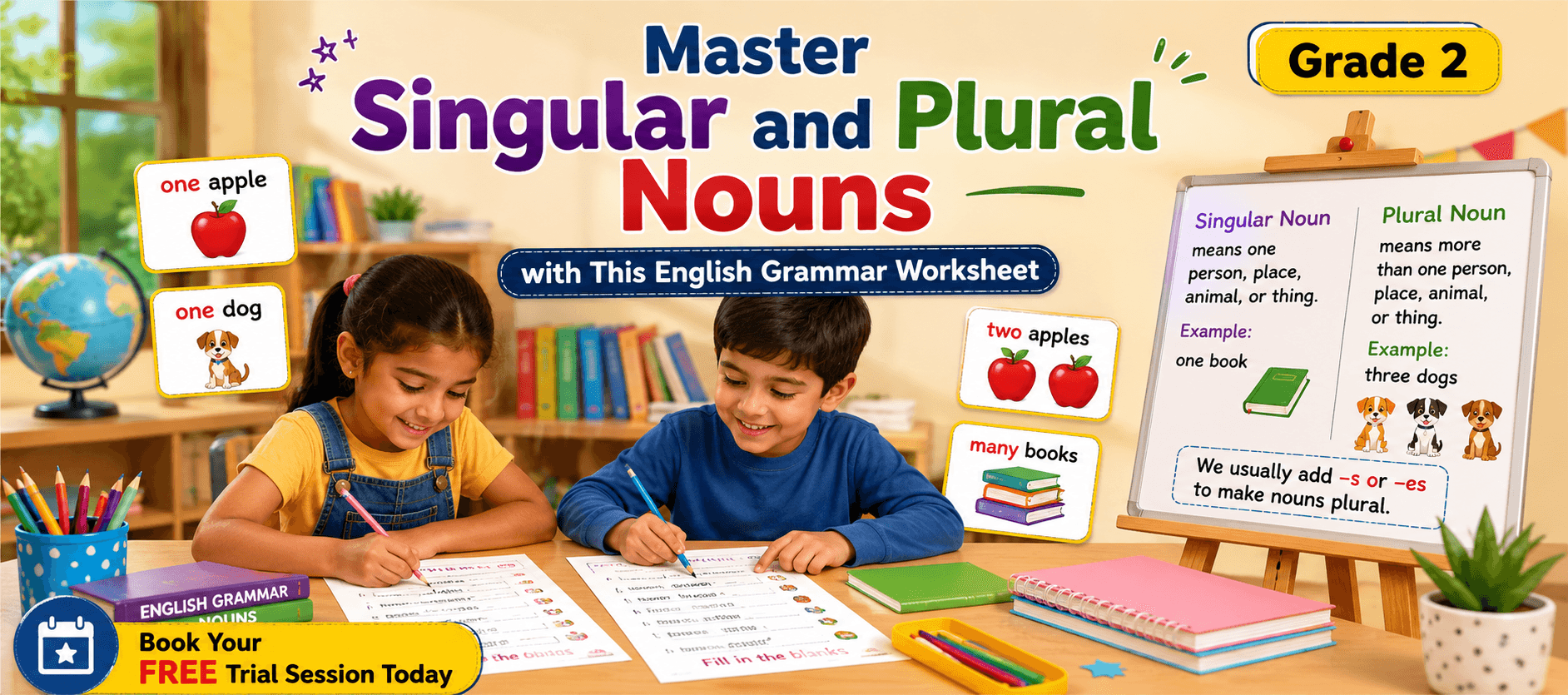 Easy Singular-Plural Nouns Practice Worksheet for Grade 2.png