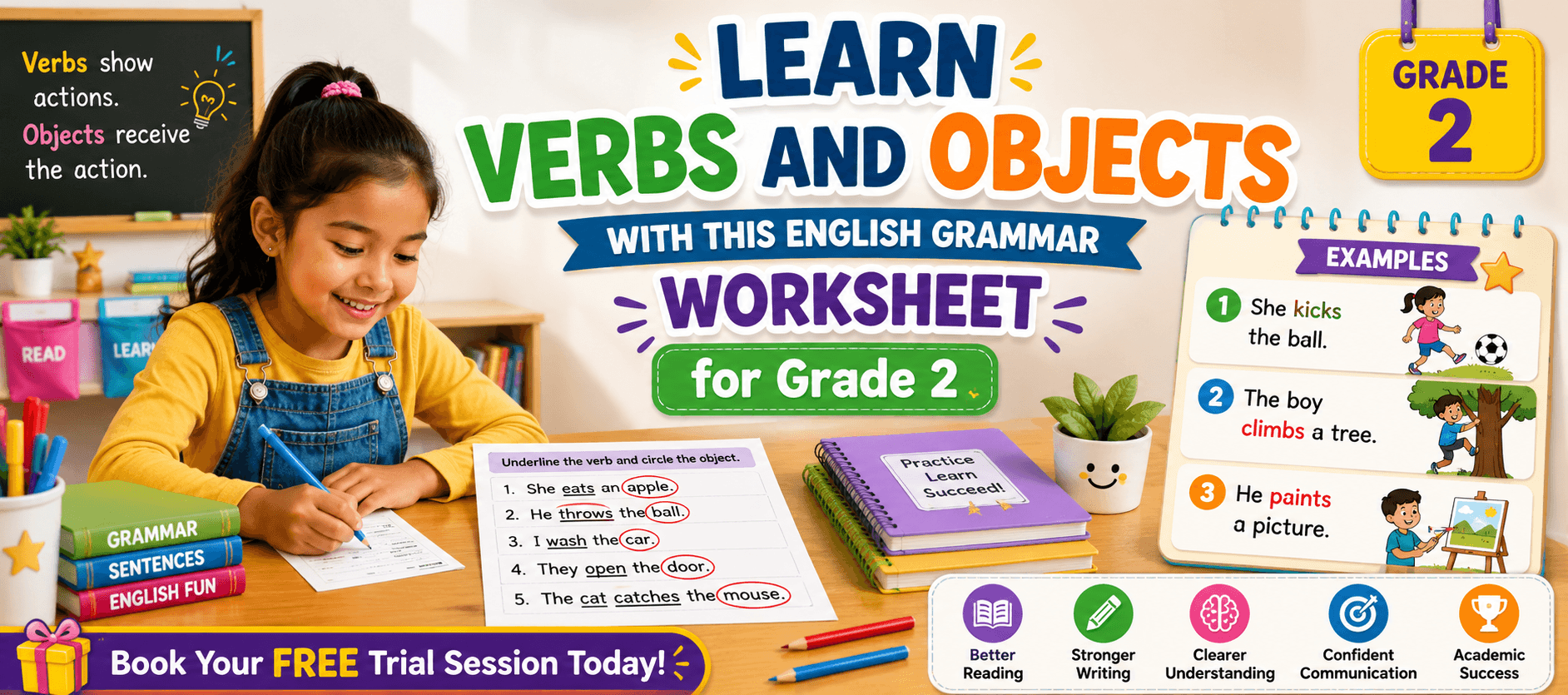 Easy Verb Object Grammar Worksheet with Answers.png