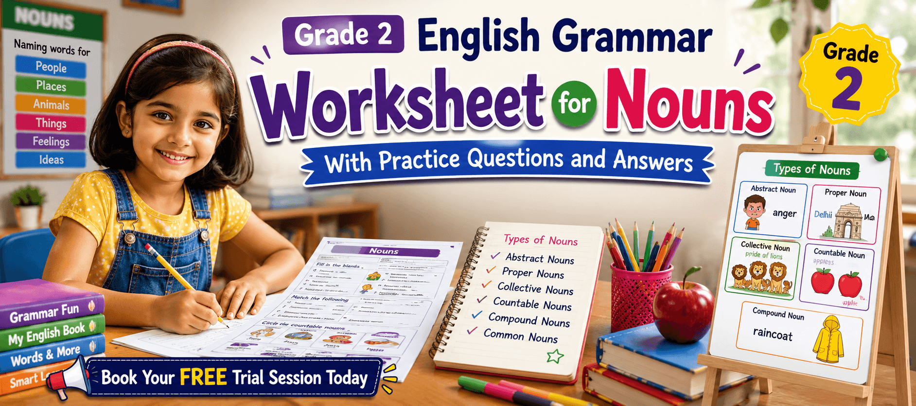 English Grammar Noun Worksheet for Class 2 with Examples.png