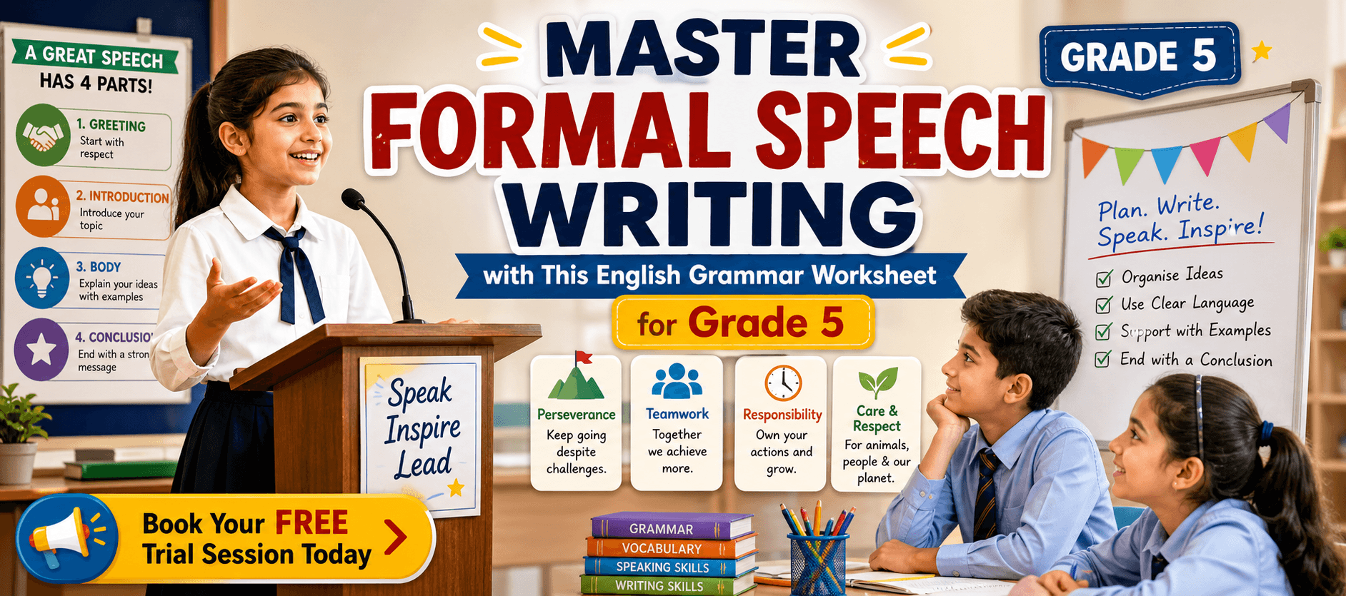 Formal Speech Writing Skills Worksheet for Class 5 Students.png