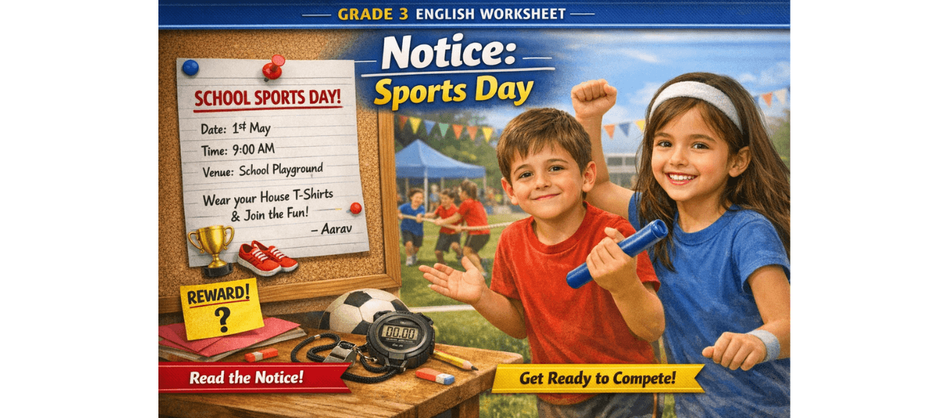 Grade 3 English Worksheet Diary Writing & Reading Practice.png