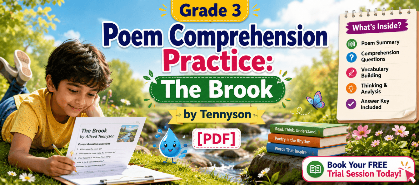 Grade 3 Poem Comprehension Practice_ The Brook by Tennyson [PDF].png