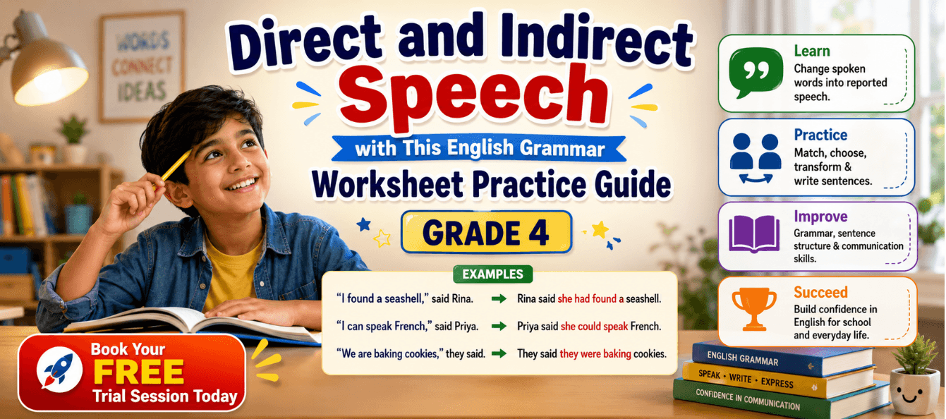 Grade 4 Direct and Indirect Speech Practice with Examples.png