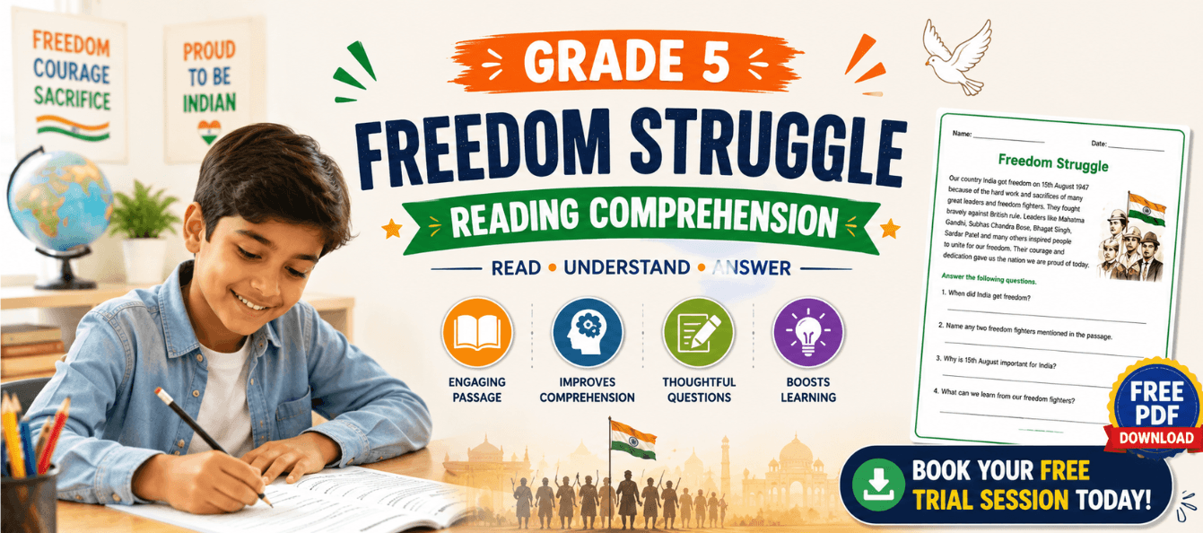Grade 5 Freedom Struggle Reading Comprehension [Free PDF].png