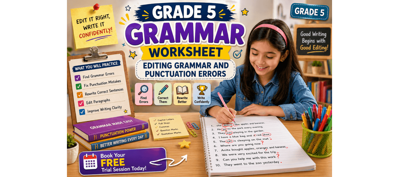 Grade 5 Grammar Worksheet Editing Grammar and Punctuation Errors.png