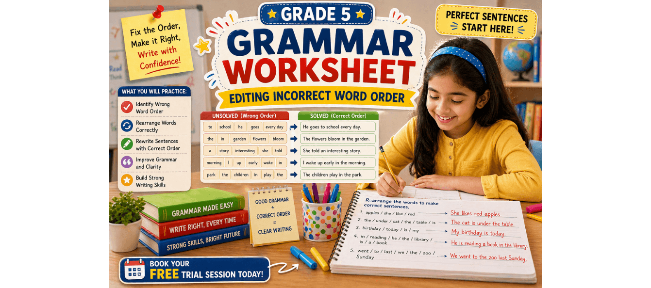 Grade 5 Grammar Worksheet Editing Incorrect Word Order Exercises.png