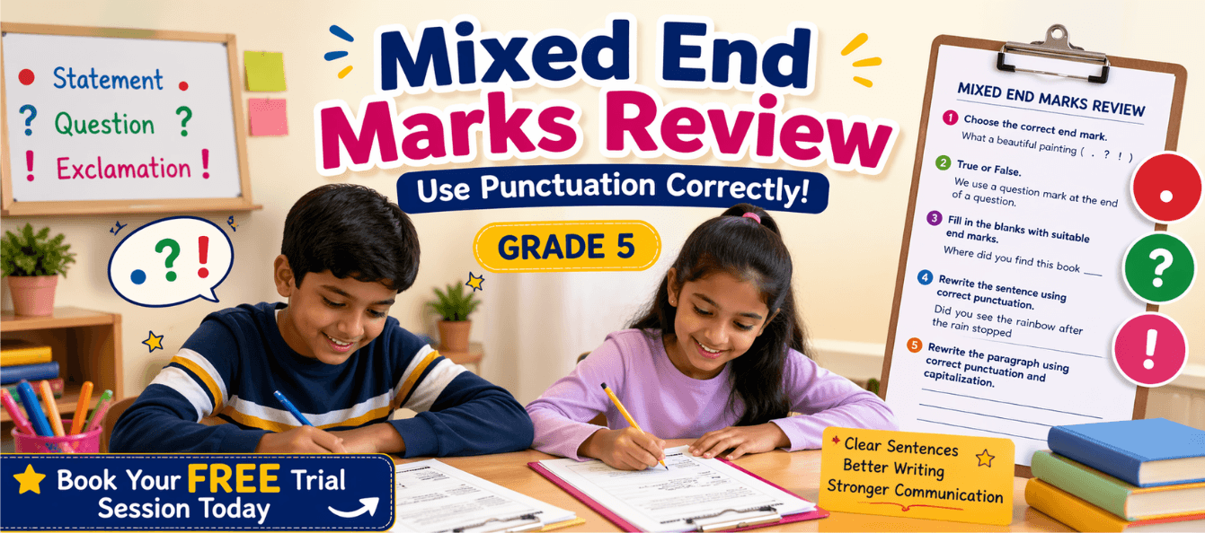 Grade 5 Grammar Worksheet Mixed End Marks Review [Free PDF].png