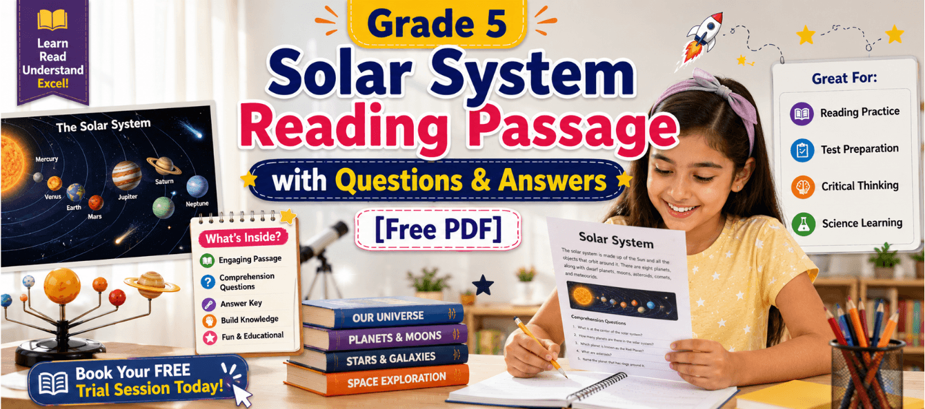 Grade 5 Solar System Reading Passage with Questions & Answers [Free PDF].png