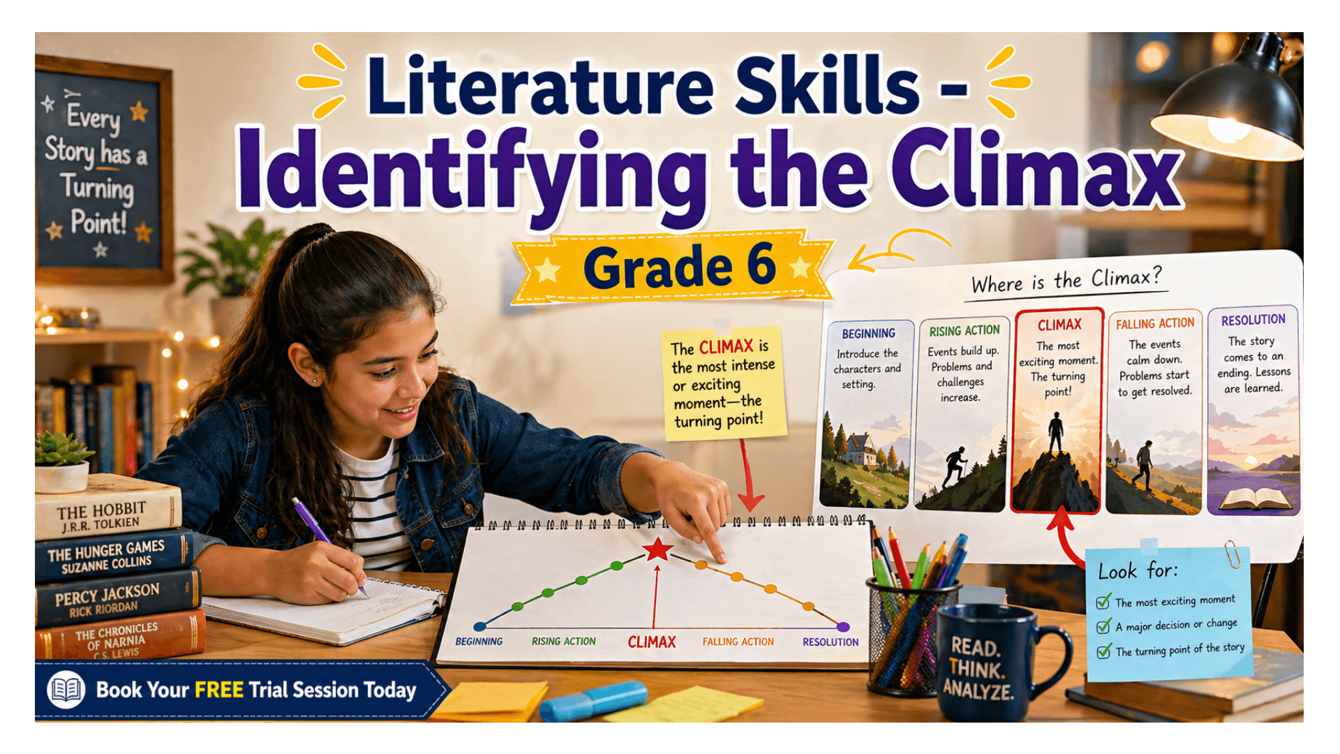 Grade 6 English Worksheet Identifying Climax in Stories.png