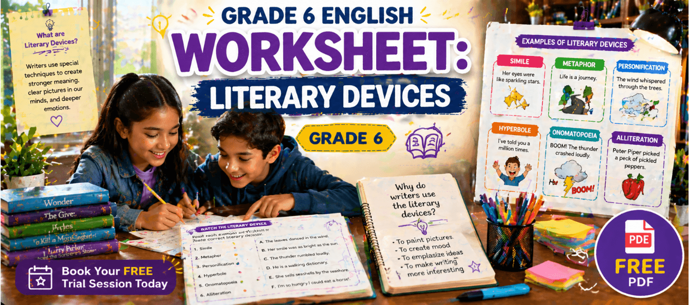 Grade 6 English Worksheet_ Literary Devices [Free PDF].png