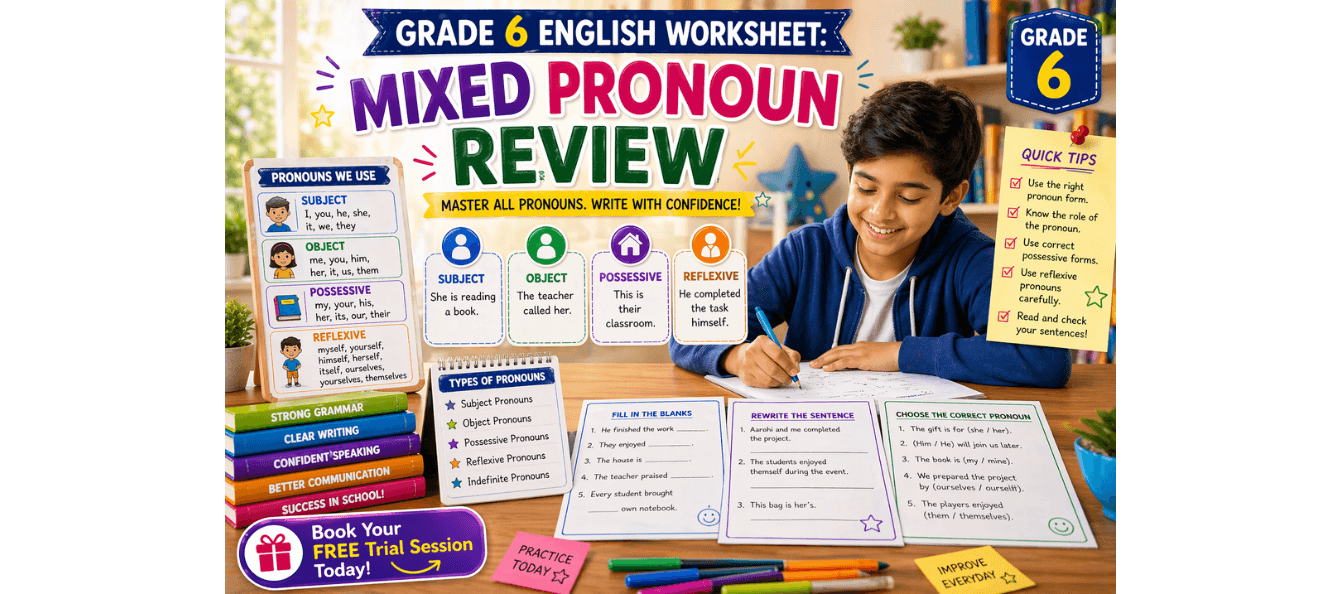 Grade 6 English Worksheet Mixed Pronoun Review [Printable PDF].png