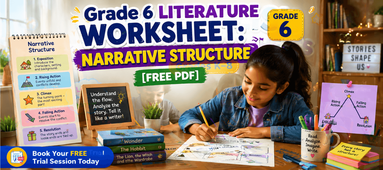 Grade 6 Literature Worksheet Narrative Structure [Free PDF].png