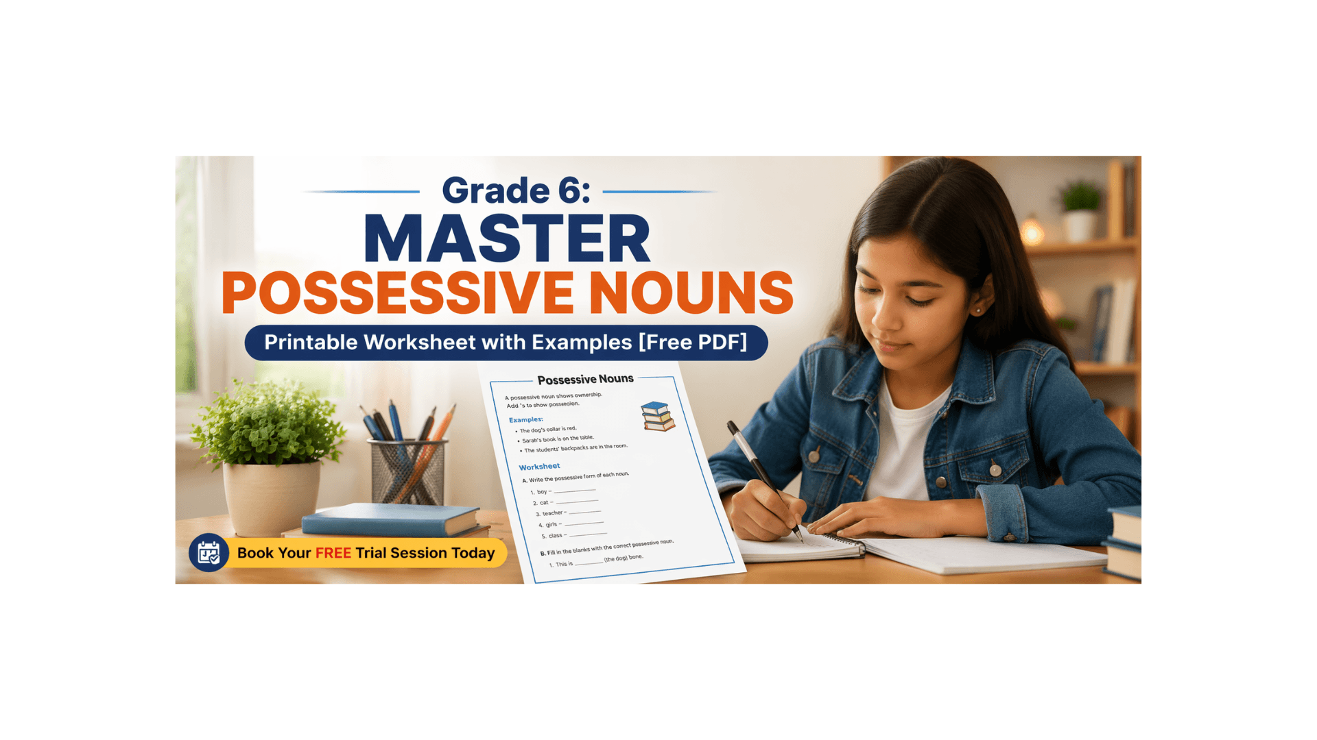 Grade 6 Master Possessive Nouns - Printable Worksheet with Examples [Free PDF].png